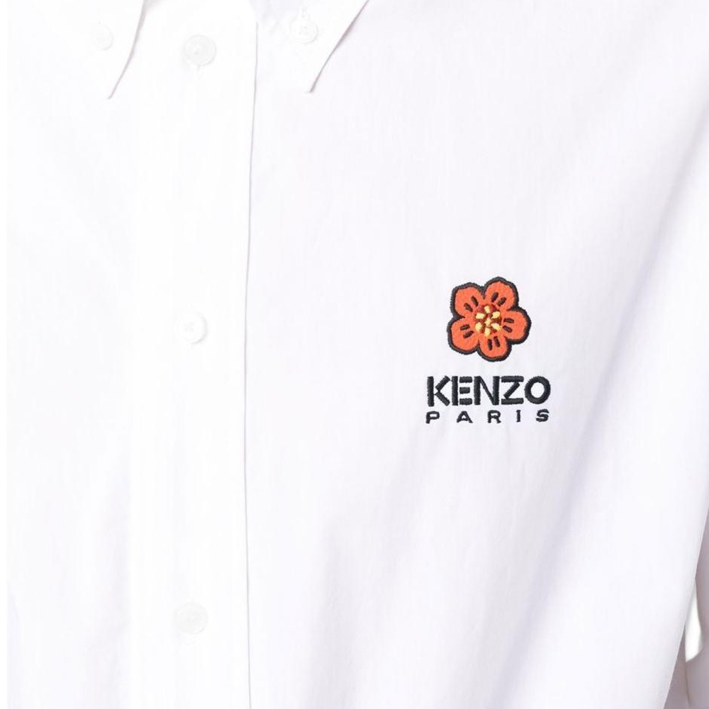Cheap KENZO x Nigo SS23 花卉刺繡白色長袖襯衫 限量版 FD55CH4109LH-01