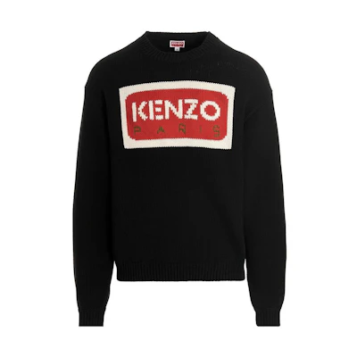KENZO Nigo SS23 Logo Print Crewneck Pullover Sweater Black FD55PU3833LA-99J