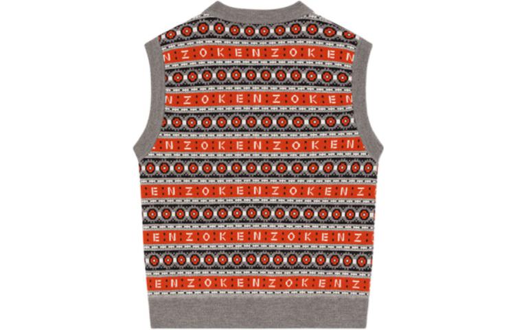 Lookbook 겐조 x 니고 웨스턴 플라워 FW22 메리노 울 브이넥 베스트 레드 캡슐 시리즈 FC65PU3223CJ-21