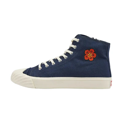 Kenzo Paris Blue White 'Boke High-Top Canvas'