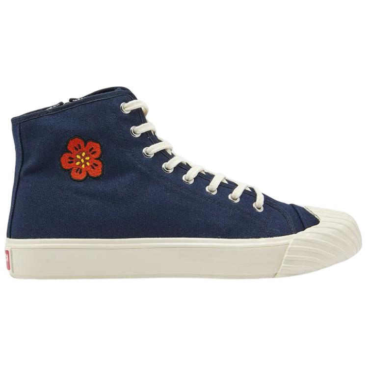 Order Kenzo x 巴黎 蓝白色 'Boke 高帮帆布鞋' FD55SN020F73.77