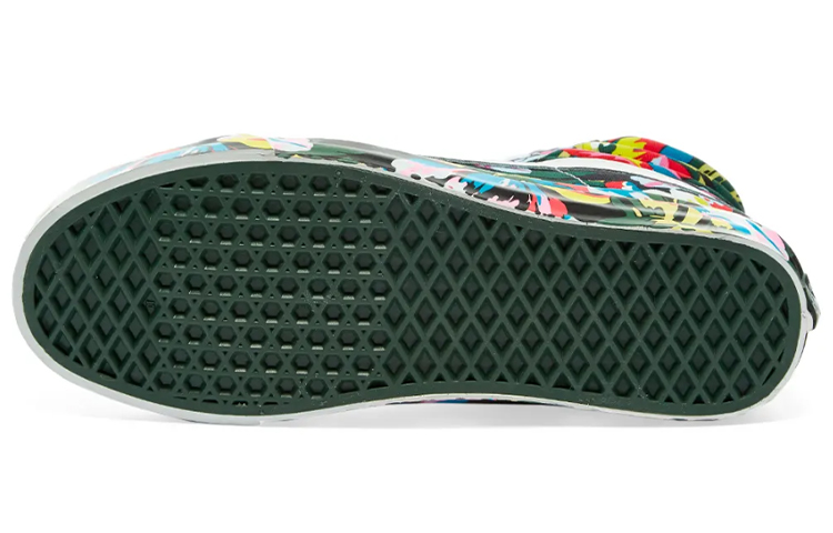 Shop Kenzo x Vans OG Sk8-Hi LX '플로럴 그린' VN0A4BVB02H VN0A4BVB02H