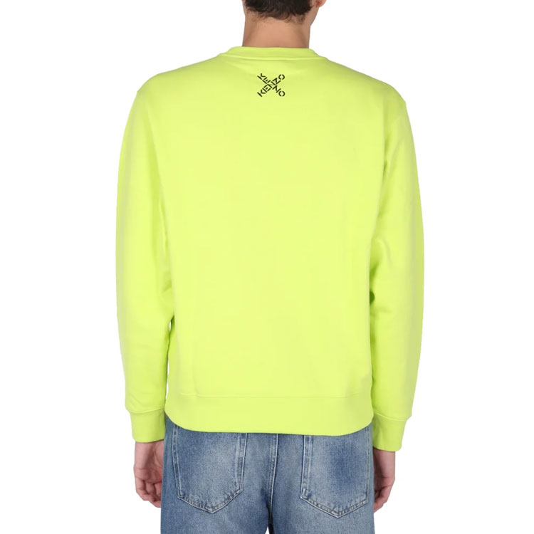 KENZO Yellow Crewneck Sweatshirt with Logo Print. FB65SW0124MS-59 圖 4