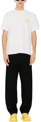 KENZO Yellow Crewneck T-Shirt with Solid Color and Letter Print Style FE52TS1184SO0-2B Purchase KENZO Yellow Crewneck T-Shirt with Solid Color and Letter Print Style FE52TS1184SO0-2B