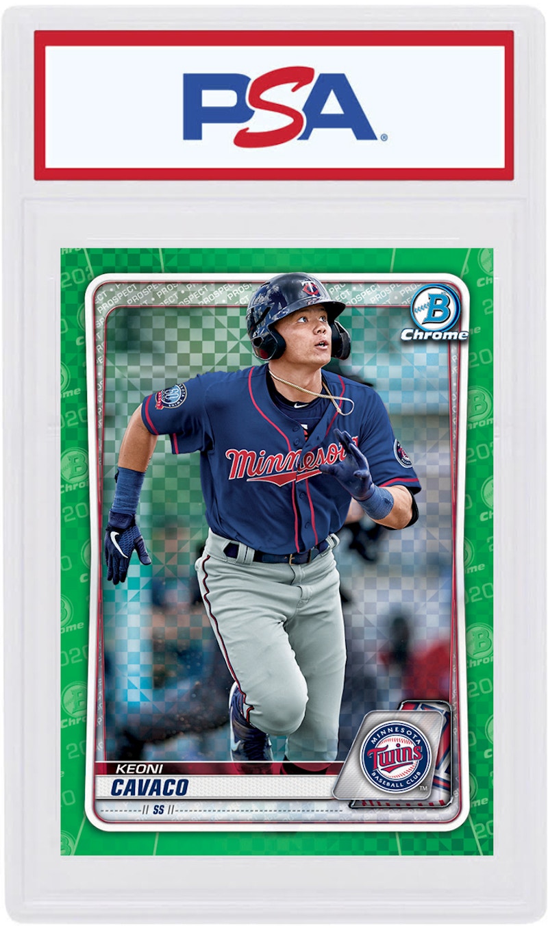 Keoni Cavaco 2020 Bowman Chrome X Green X-Fractor /31 #BCP-180