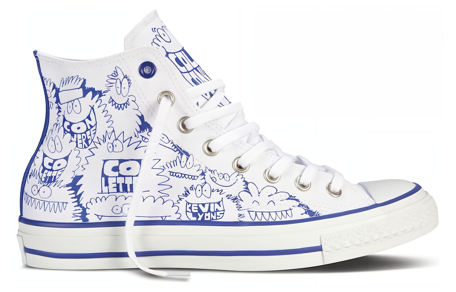 Order 匡威 Chuck Taylor All Star 防滑耐磨包裹性 高筒 帆布鞋 男女同款 白藍