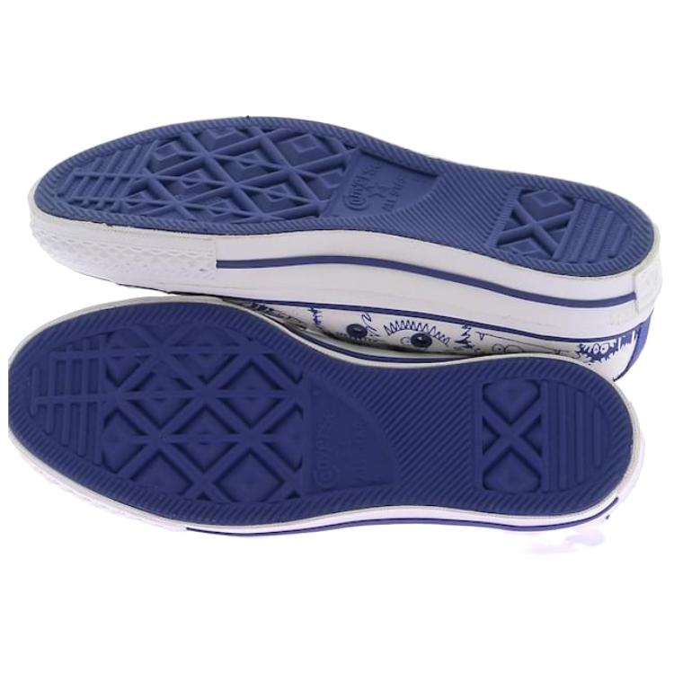 Purchase 匡威 Chuck Taylor All Star 防滑耐磨包裹性 高筒 帆布鞋 男女同款 白藍