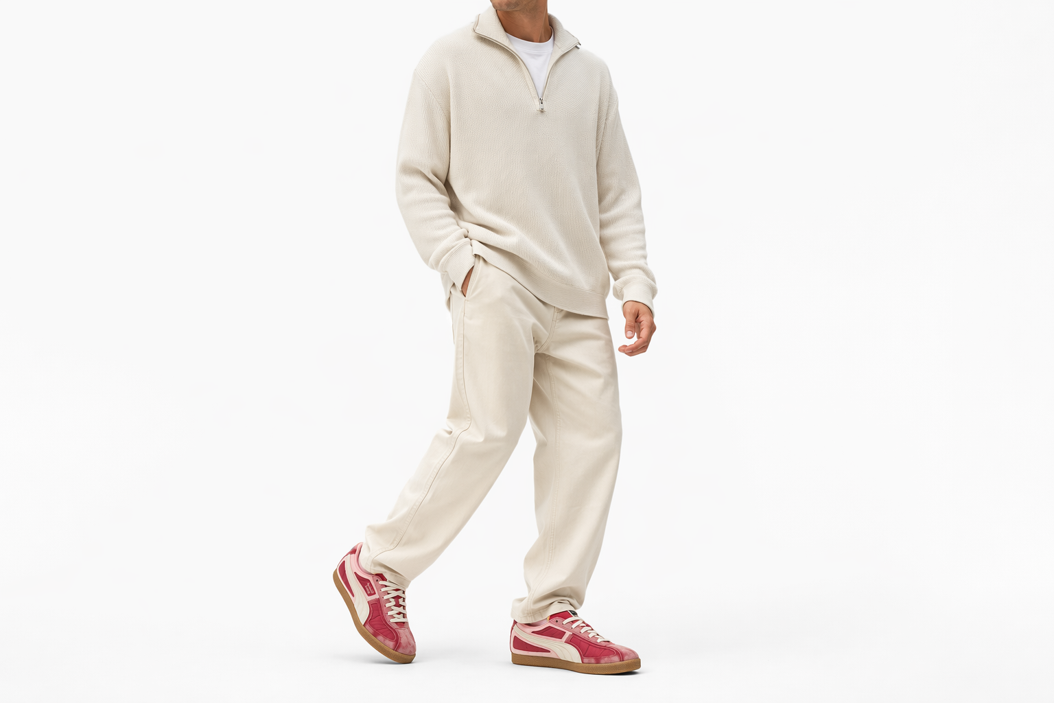 Order KidSuper Studios x Puma Brasil 拼接款 '深紅雪白' 403847-01