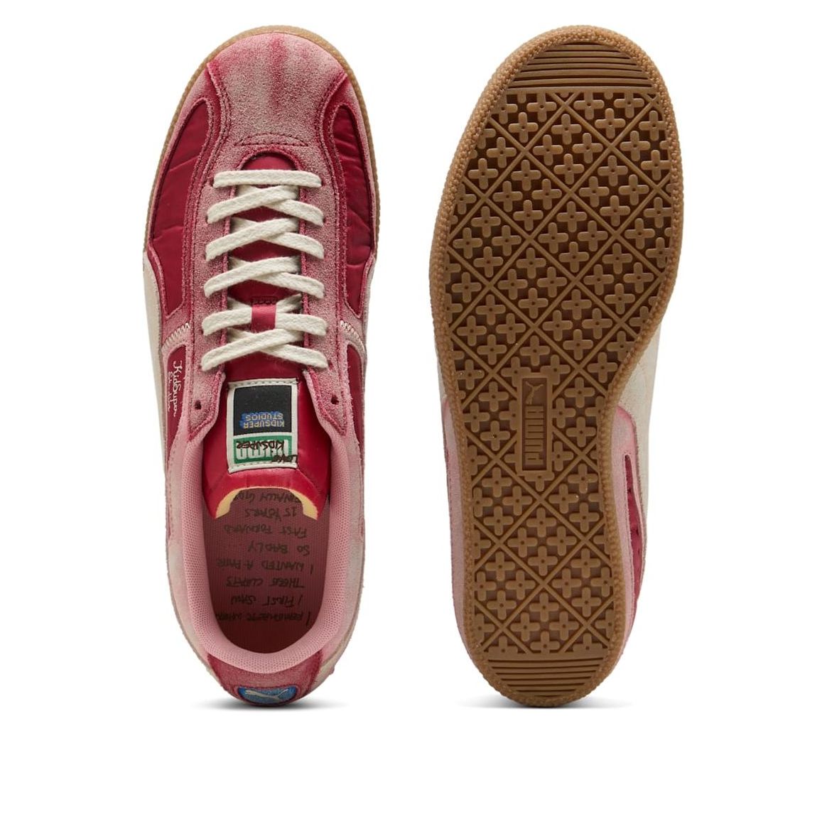 Lookbook キッドスーパースタジオ x プーマ ブラジルパネル ''ダーククリムゾン アルパインスノー'' 403847-01