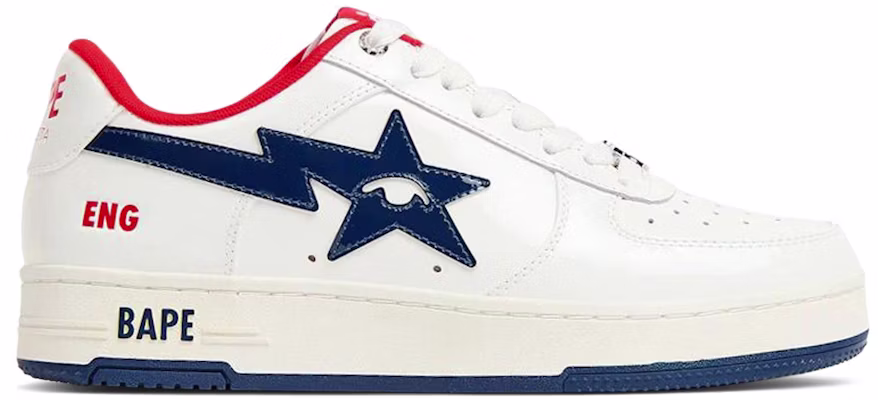 KidSuper x BAPE Sta ''SuperBape Cup - England'' Kasut Sneakers Edisi Terhad. 00039-1002600KXBSSC-WHIT Buy KidSuper x BAPE Sta ''SuperBape Cup - England'' Kasut Sneakers Edisi Terhad. 00039-1002600KXBSSC-WHIT