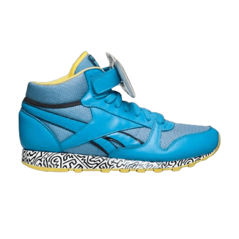 Kieth Haring x Reebok Classic Leather Mid Strap Lux 'Barking Dogs' V44586