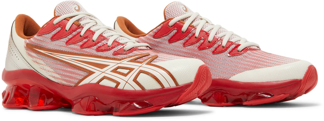 Kiko Kostadinov x ASICS Gel-Quantum Levitrack 'White Red' 1201A404-500 Cheap Kiko Kostadinov x ASICS Gel-Quantum Levitrack 'White Red' 1201A404-500