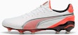 King Ultimate FG/AG Soccer Cleats PUMA White/PUMA Silver/Glowing Red/PUMA Black 108821-01