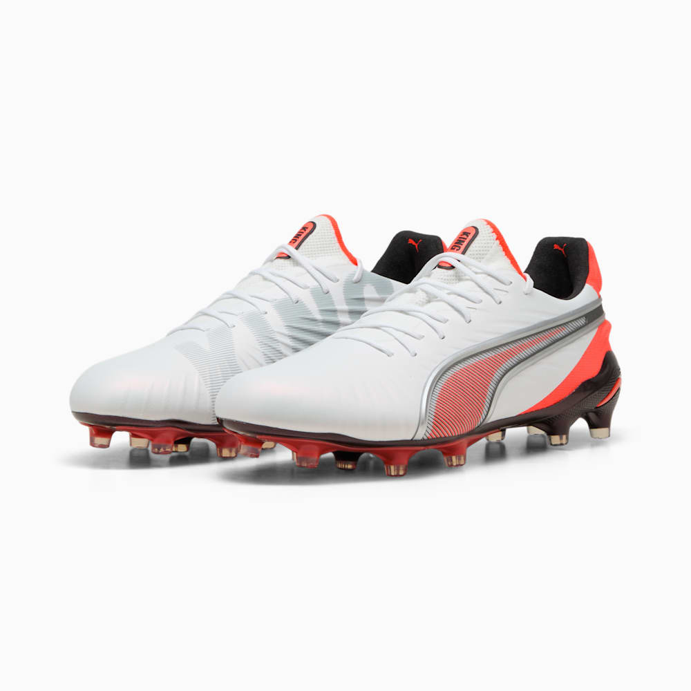 Order PUMA King Ultimate FG/AG 足球鞋 白色/银色/炫红/黑色 108821-01