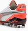 Lookbook King Ultimate FG/AG Soccer Cleats PUMA White/PUMA Silver/Glowing Red/PUMA Black 108821-01