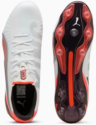King Ultimate FG/AG Soccer Cleats PUMA White/PUMA Silver/Glowing Red/PUMA Black 108821-01 Shop King Ultimate FG/AG Soccer Cleats PUMA White/PUMA Silver/Glowing Red/PUMA Black 108821-01