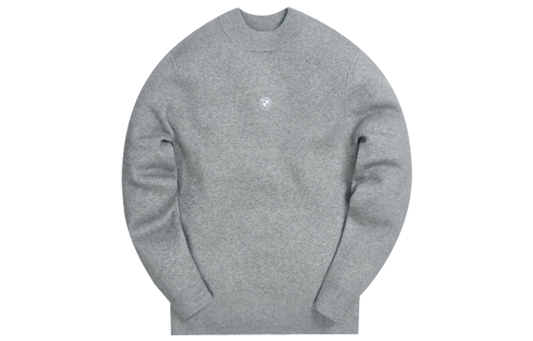 KITH × BMW Knit Crewneck Sweatshirt Marled Gray KH2529-103