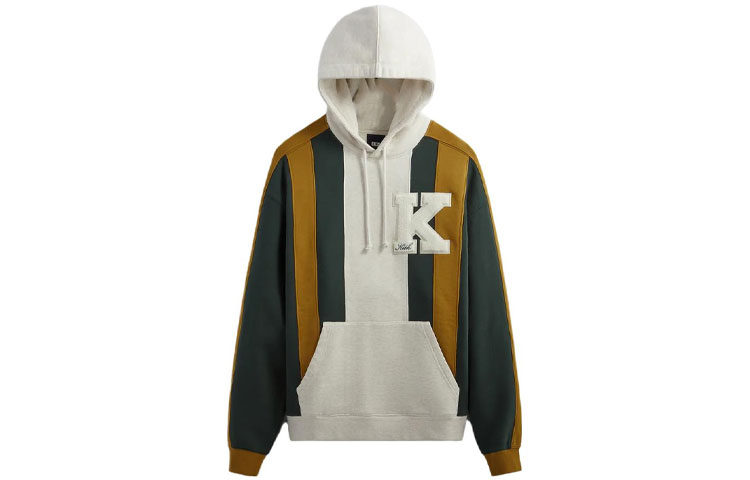 KITH  Brown Colorblock Letter Hoodie with Drawstring. KHM030744-302 圖 2