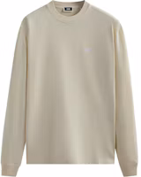 KITH Cream Solid Color Loose Fit Long Sleeve Crewneck Tee KHM030632-104 KITH Cream Solid Color Loose Fit Long Sleeve Crewneck Tee KHM030632-104