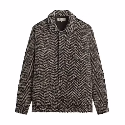 KITH Mixed-Color Long Sleeve Button-Up Jacket - Black KHM032633-001