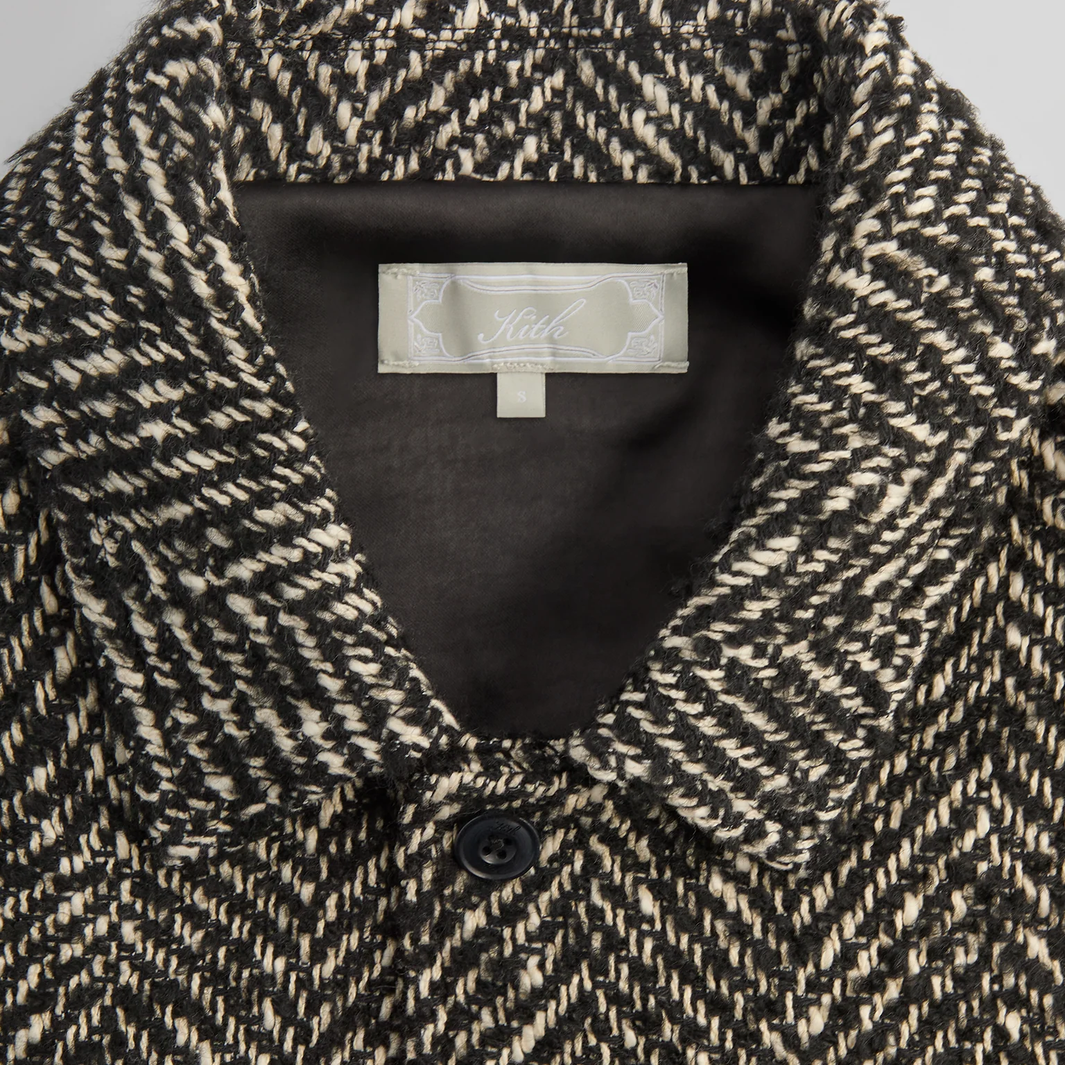 Purchase 키스 혼합 컬러 긴팔 버튼업 재킷 - 블랙 KHM032633-001