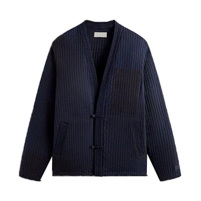 KITH Single-Breasted Cardigan Casual Jacket in Ink Color. KHM010531-432