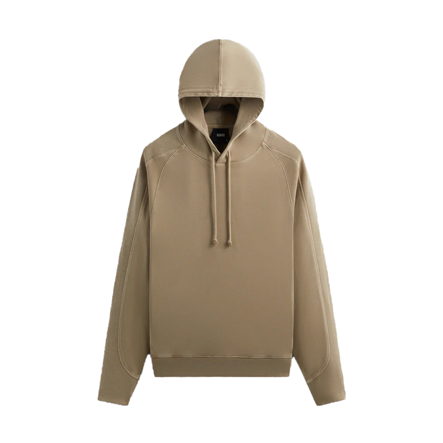 KITH  Soft Solid Color Raglan Hoodie - Tan Brown khm031299-290