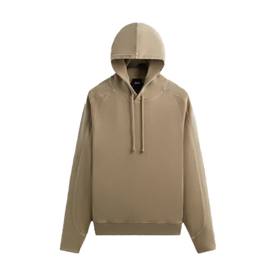 KITH Soft Solid Color Raglan Hoodie - Tan Brown khm031299-290