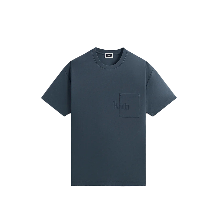KITH  Solid Color Comfy Breathable T-Shirt - Navy Blue khm032026-5038