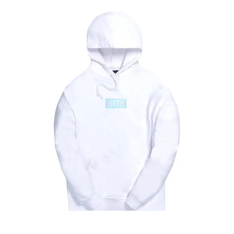 KITH  Solid Color Pullover Hoodie Sweatshirt White KH2630-101