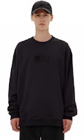 KITH Solid Logo Print Lengan Panjang Sweatshirt Hitam. KHM030874-001 Lookbook KITH Solid Logo Print Lengan Panjang Sweatshirt Hitam. KHM030874-001