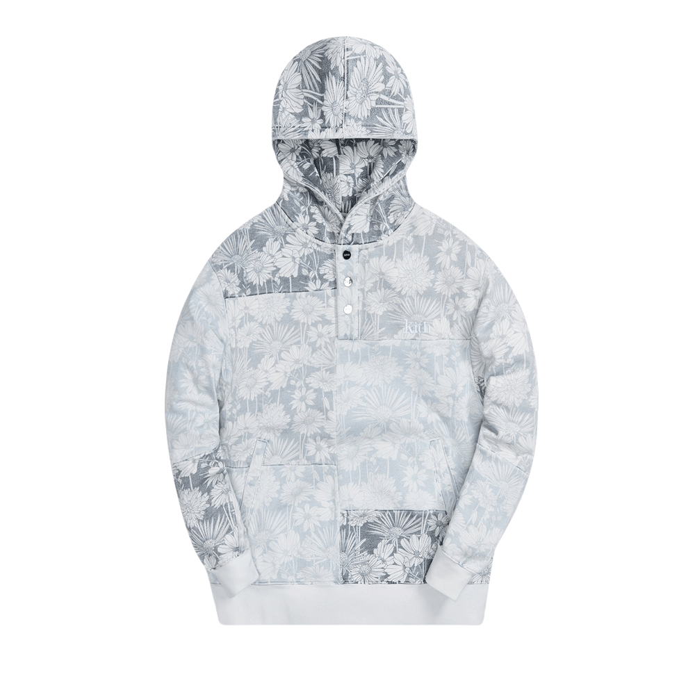 KITH All-Over Floral Hoodie Unisex Light Blue KH2710-404