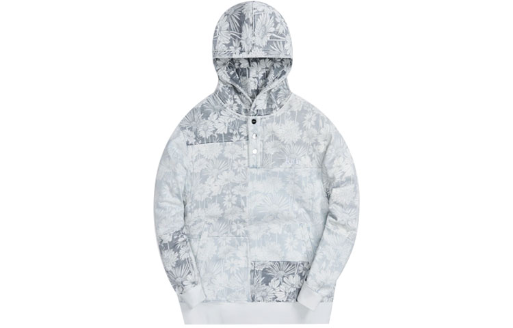 Order KITH All-Over Floral Hoodie Unisex Light Blue KH2710-404