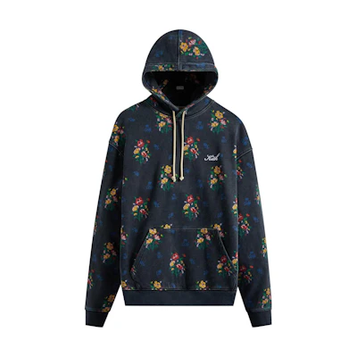 KITH All-Over Print Blue Hoodie Unisex Casual Loose Fit KHM030295-413