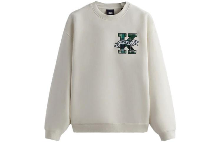 KITH Alphabet Print Crewneck Long Sleeve Sweatshirt Beige () KHM031004-104