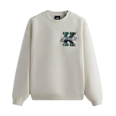 KITH Alphabet Print Crewneck Long Sleeve Sweatshirt Beige () KHM031004-104
