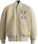 Order KITH Baseball Jacket Beige Unisex with Patchwork Letter Print. KHM010087-102