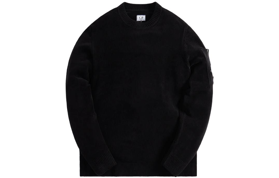 KITH Black Crewneck Oversized Long Sleeve Sweatshirt KHW030233-1105