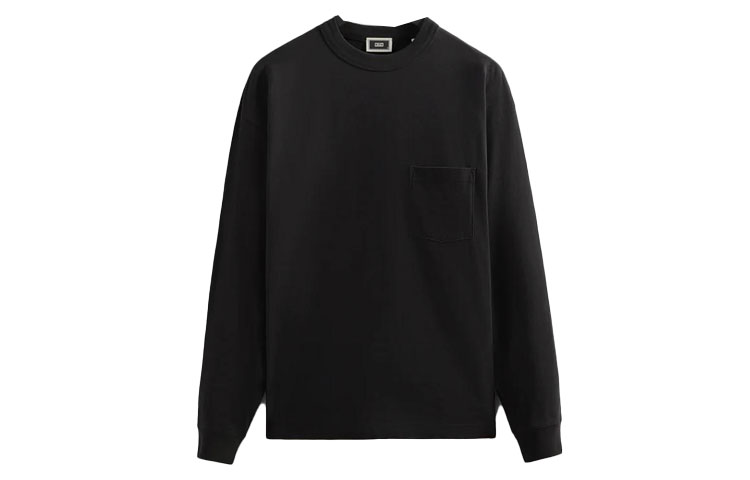 KITH Black Crewneck Pullover Sweatshirt Long Sleeve 030950-001