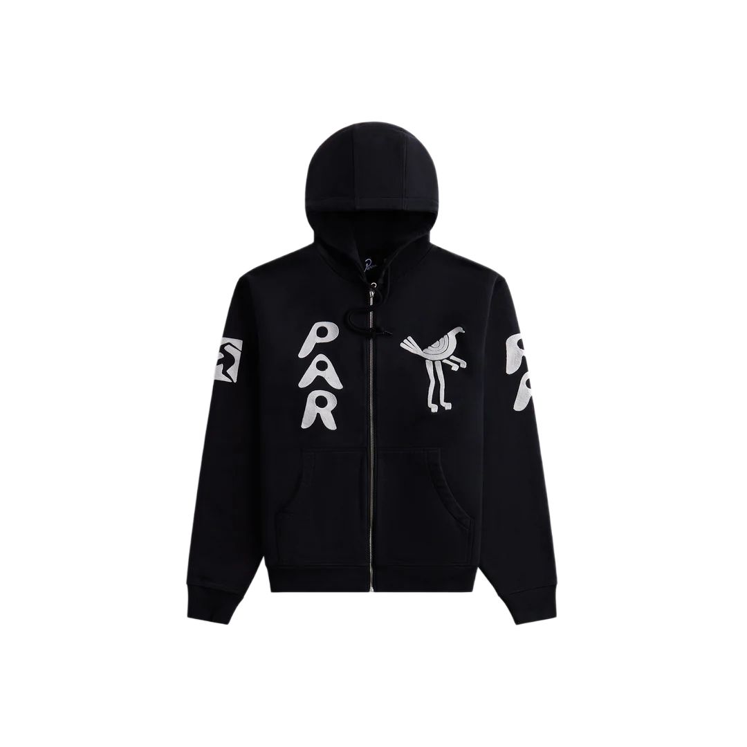 KITH Black Full-Zip Hoodie Long Sleeve PA51141-BLK