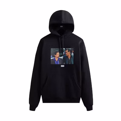 KITH Black Hoodie with Character Print and Drawstring KHM030477-001