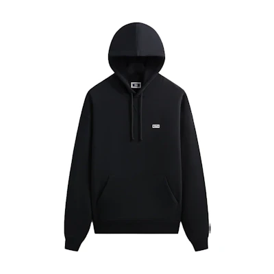KITH Black Oversized Plain Hoodie khm032143-001