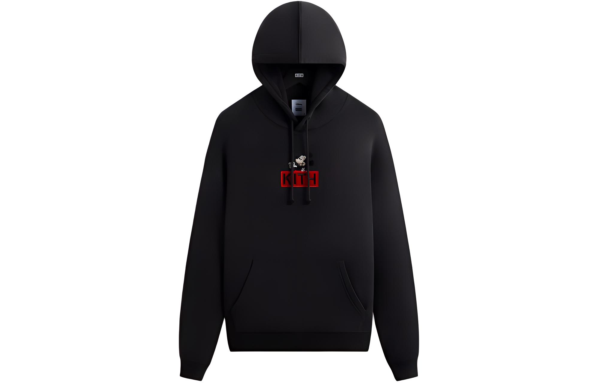 KITH Black Printed Logo Unisex Casual Hoodie KHM031774-001