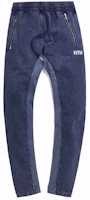 KITH Bleecker Crystal Wash Fleece Sweatpant Obsidian/Navy KITH Bleecker Crystal Wash Fleece Sweatpant Obsidian/Navy