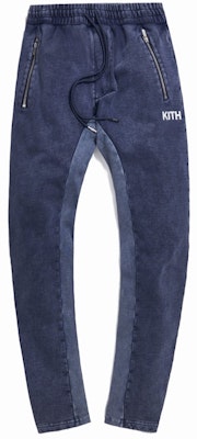 KITH Bleecker Crystal Wash Fleece Sweatpant Obsidian/Navy Buy KITH Bleecker Crystal Wash Fleece Sweatpant Obsidian/Navy