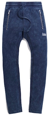 KITH Bleecker Crystal Wash Sweatpant Dark Navy Buy KITH Bleecker Crystal Wash Sweatpant Dark Navy