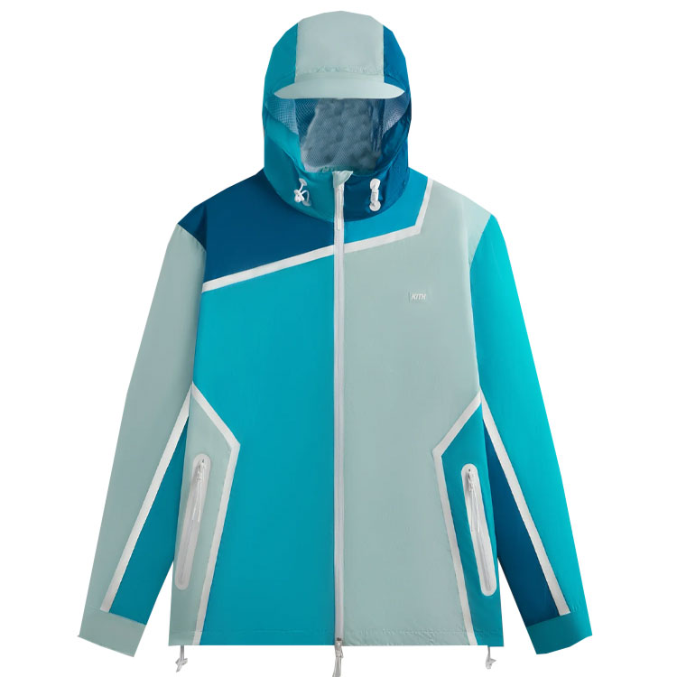 KITH Blue Zip-Up Long Sleeve Hoodie Jacket khm010543-5013