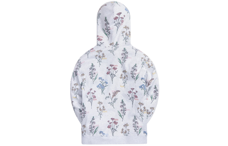 KITH Botanical Floral Williams III Unisex Hoodie in Light Grey KH2624-002 圖 3