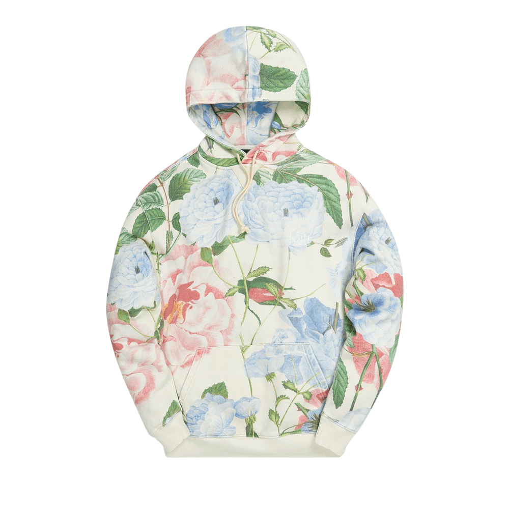 KITH Botanical Print Blue Long Sleeve Unisex Sweatshirt kh2569-109
