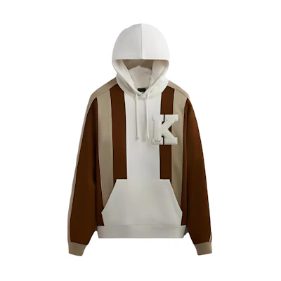 KITH Brown Colorblock Pullover Hoodie Unisex Casual American Style. khm030744-245